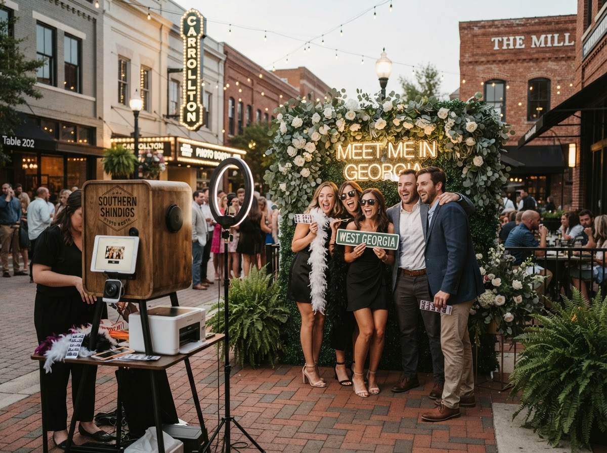 West Georgia community event photo booth setup