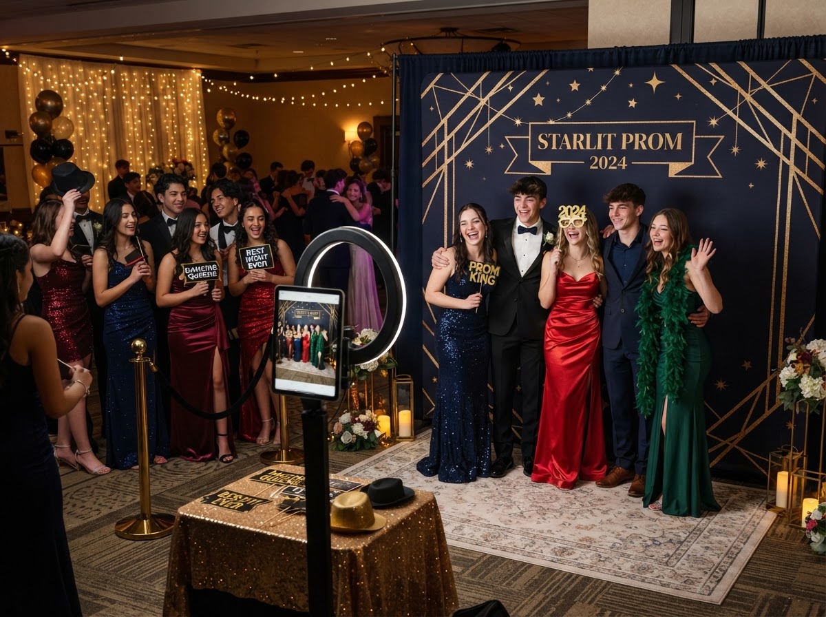 Photo booth for prom and school events in Carrollton
