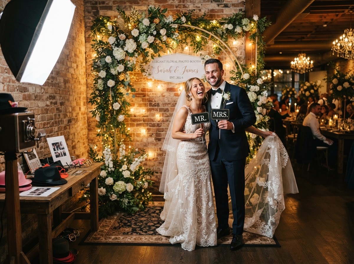 Wedding photo booth in Temple Georgia