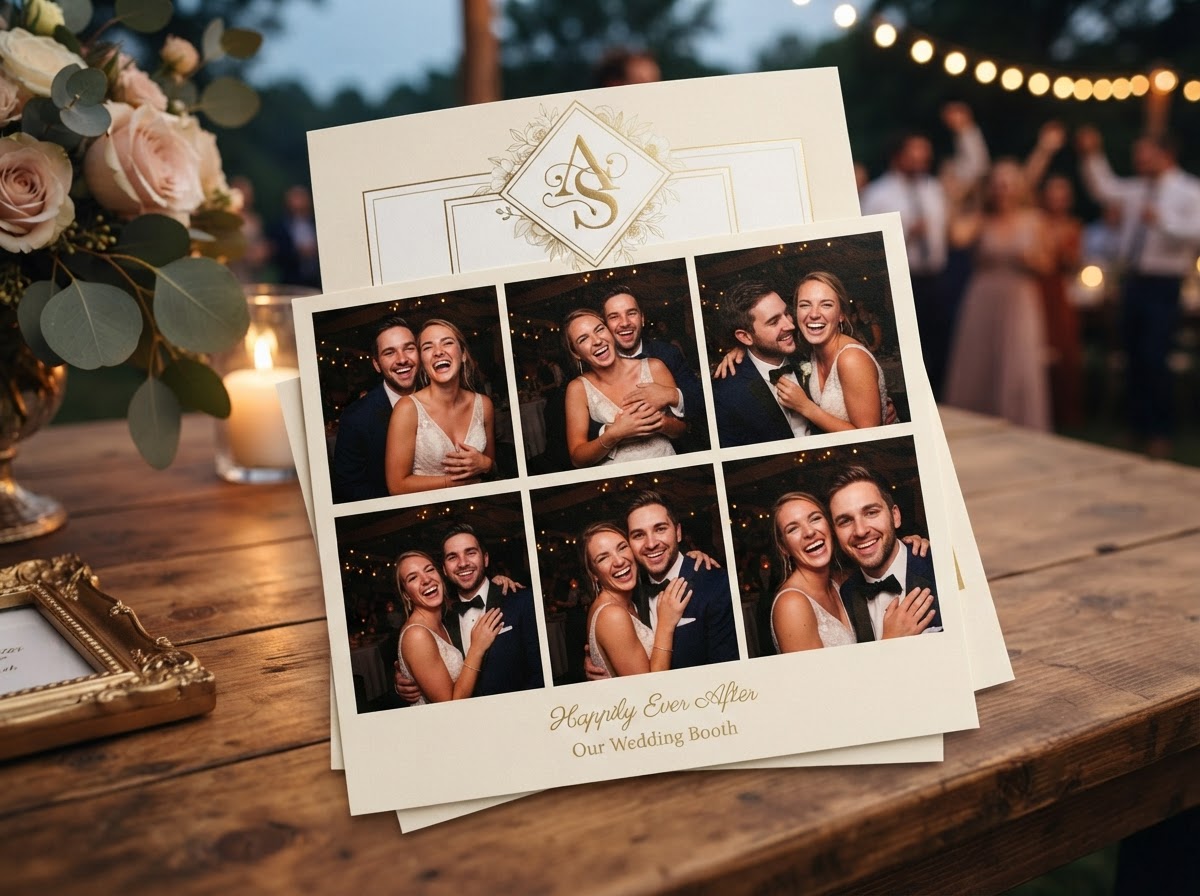 Wedding photo booth prints and custom design in Newnan