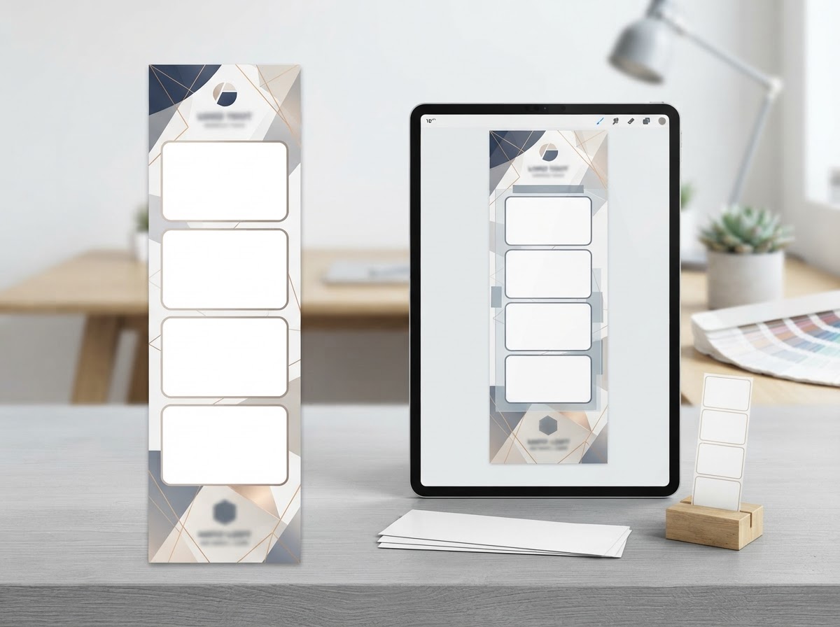 Custom corporate photo booth print and overlay design