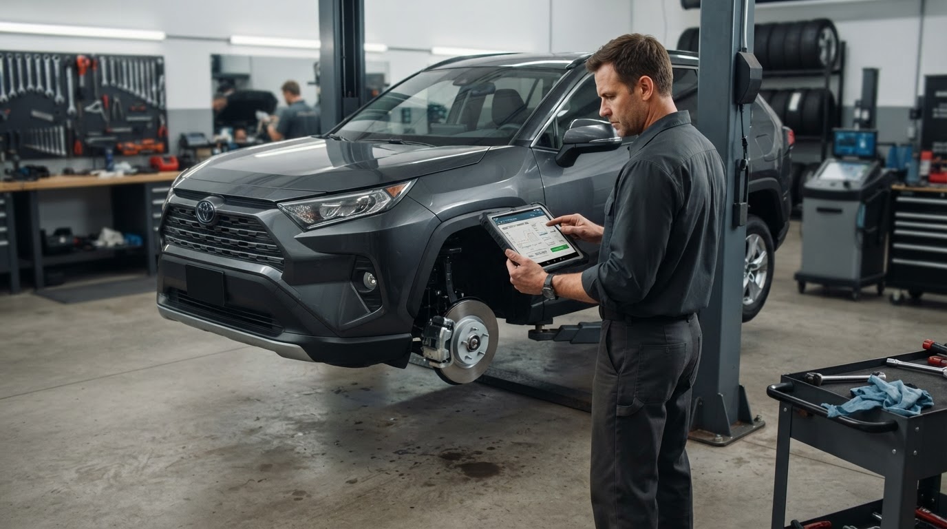 Mobile brake service verification in Hudsonville MI.