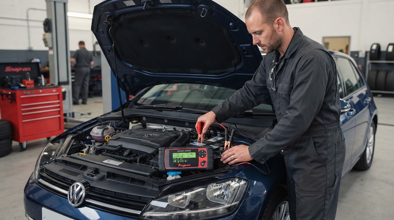 Mobile alternator service verification in Kentwood MI.