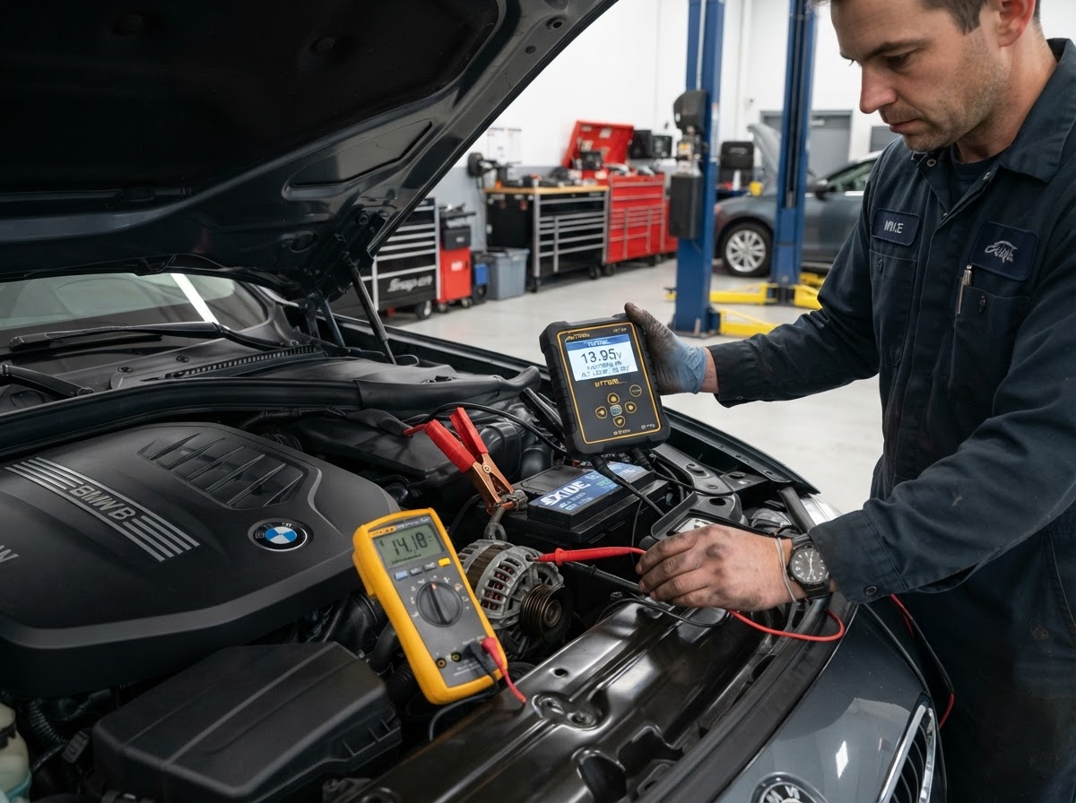 Vehicle charging system testing for alternator problems in Walker.