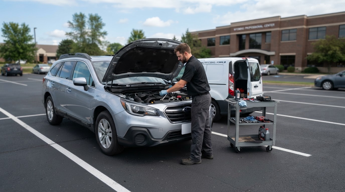 Mobile vehicle maintenance service in Wyoming Michigan.