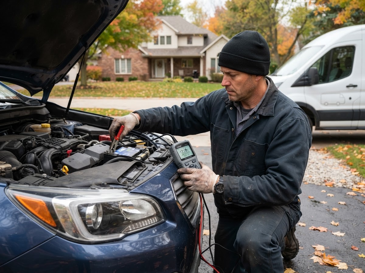 Mobile battery and no-start diagnosis in Jenison MI.