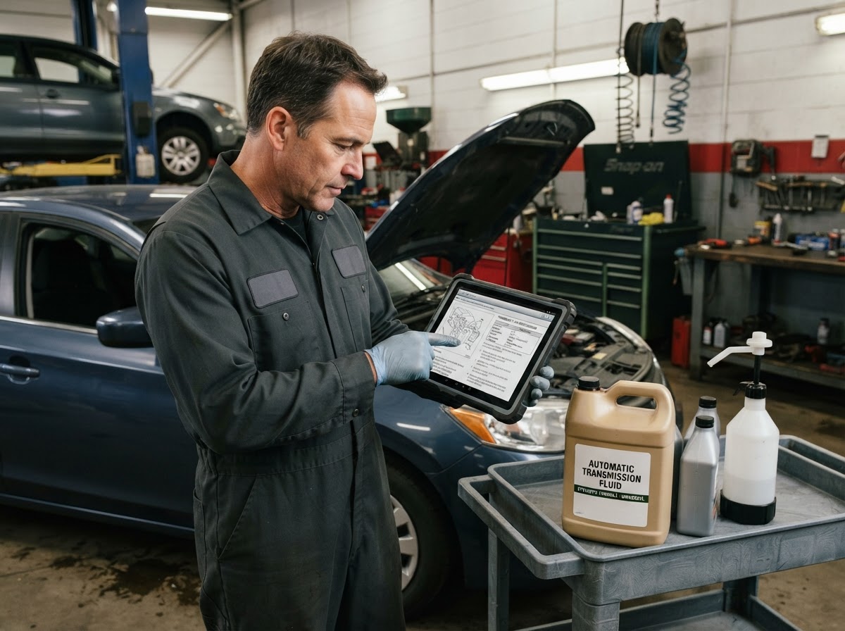 Vehicle-specific transmission fluid specification review in Walker Michigan.