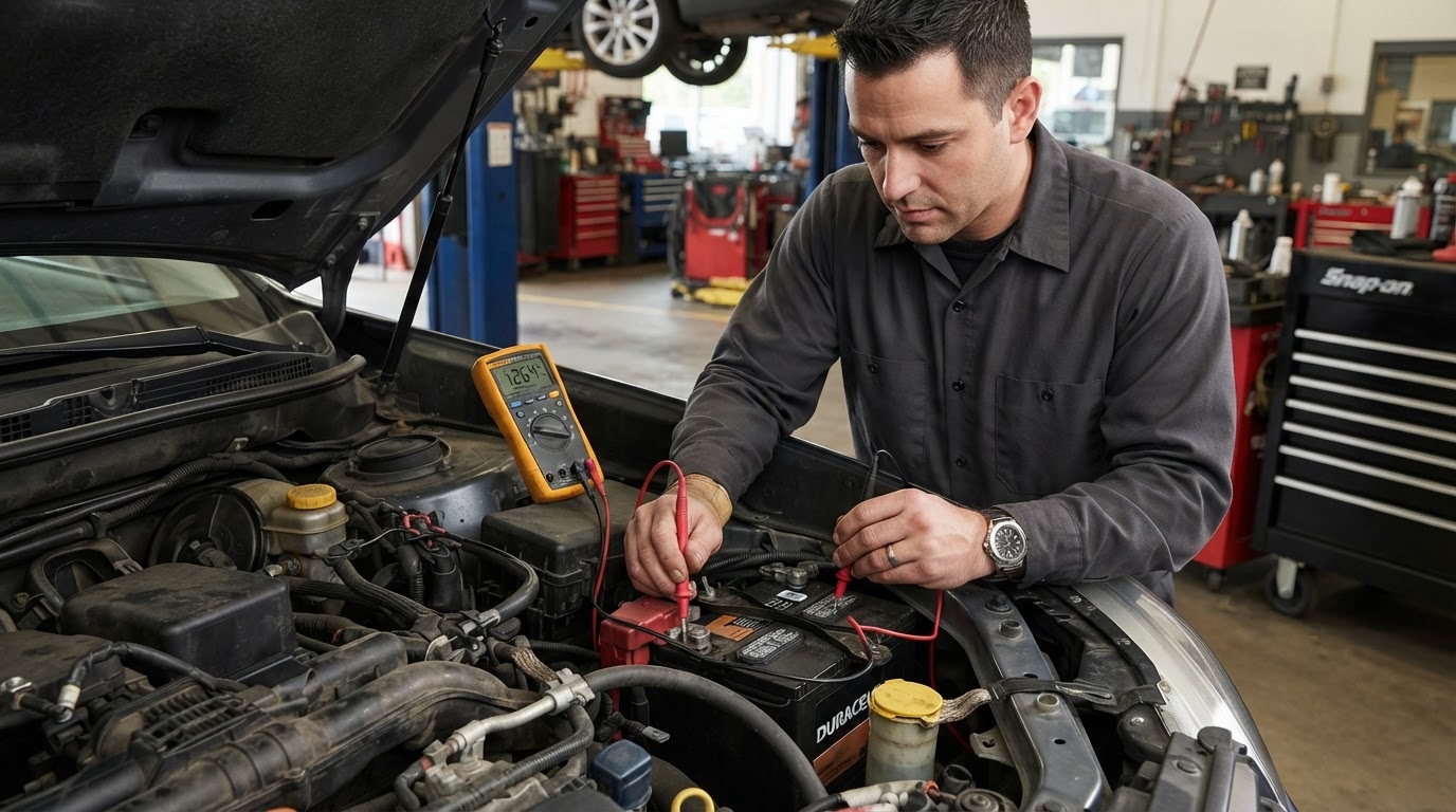 Mobile auto electrical diagnostic testing in Kentwood Michigan.