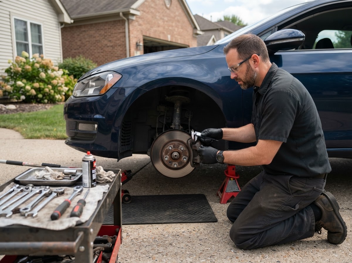 Mobile brake inspection and repair in Comstock Park MI.