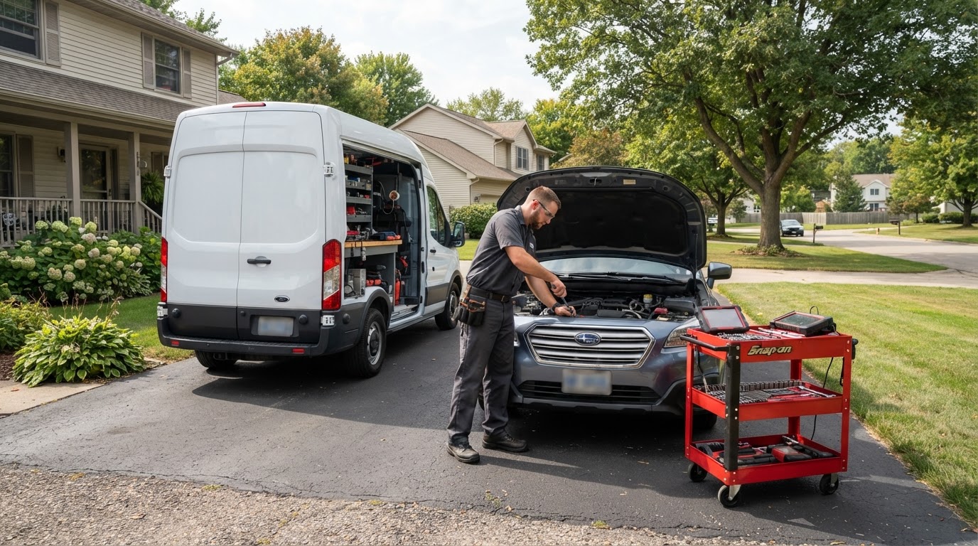 Mobile mechanic serving Walker and nearby Grand Rapids area communities.