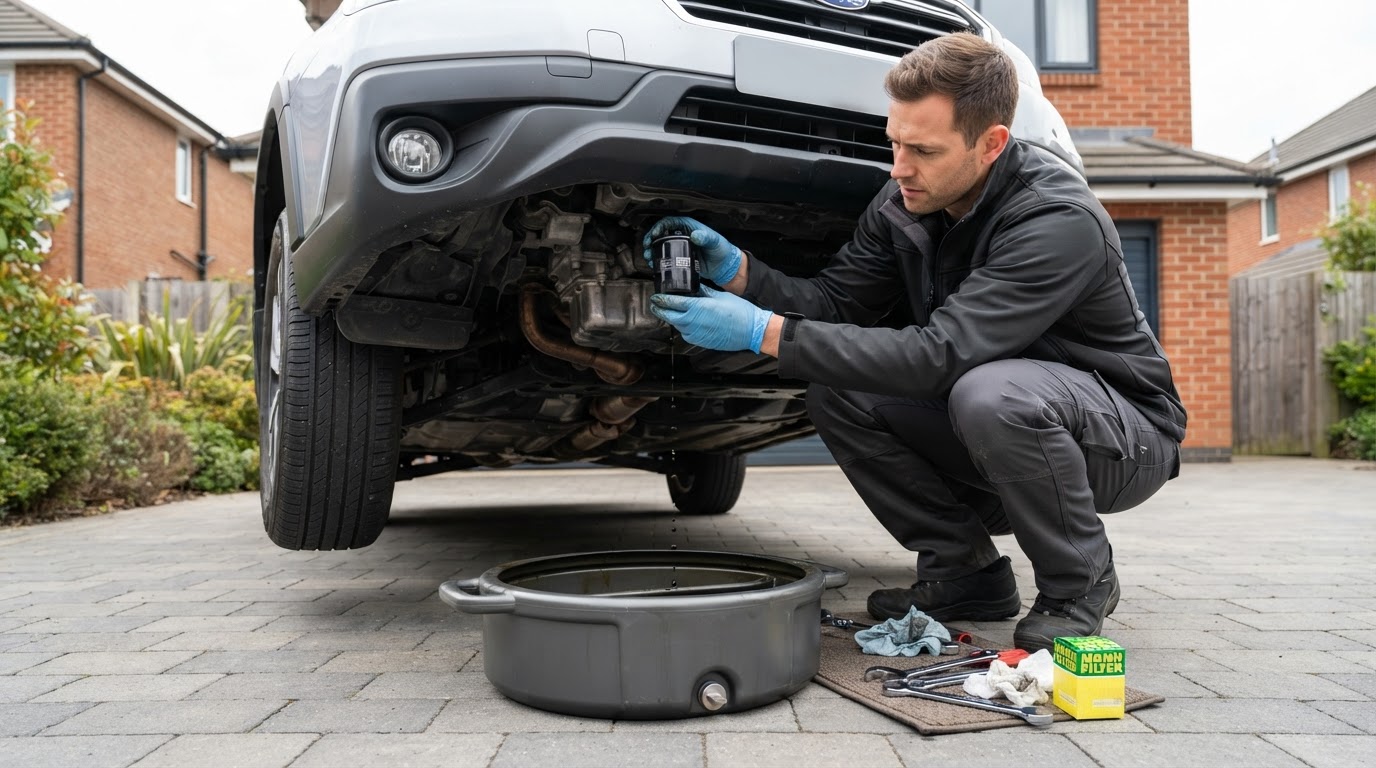 Mobile oil change and maintenance service in Walker Michigan.