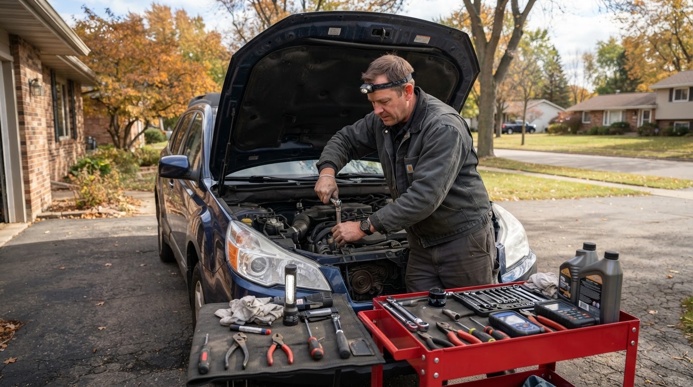 Mobile tune-up and scheduled maintenance service in Walker Michigan.