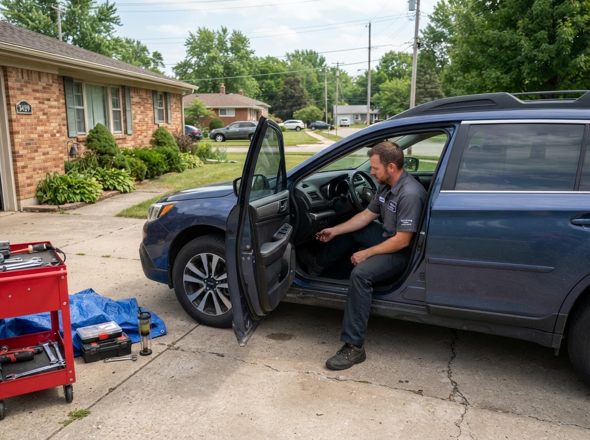 Mobile brake service verification in Wyoming MI.
