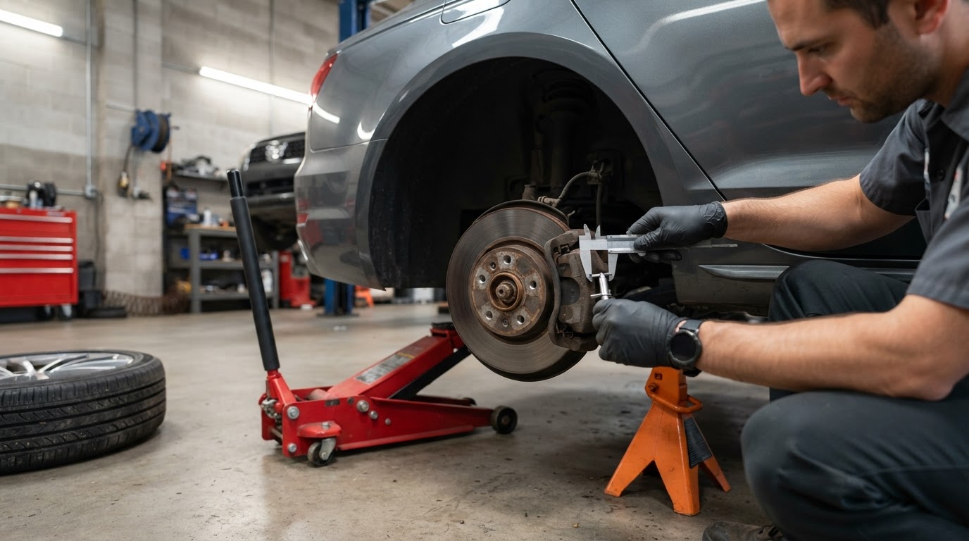 Mobile brake inspection and repair service in Walker Michigan.