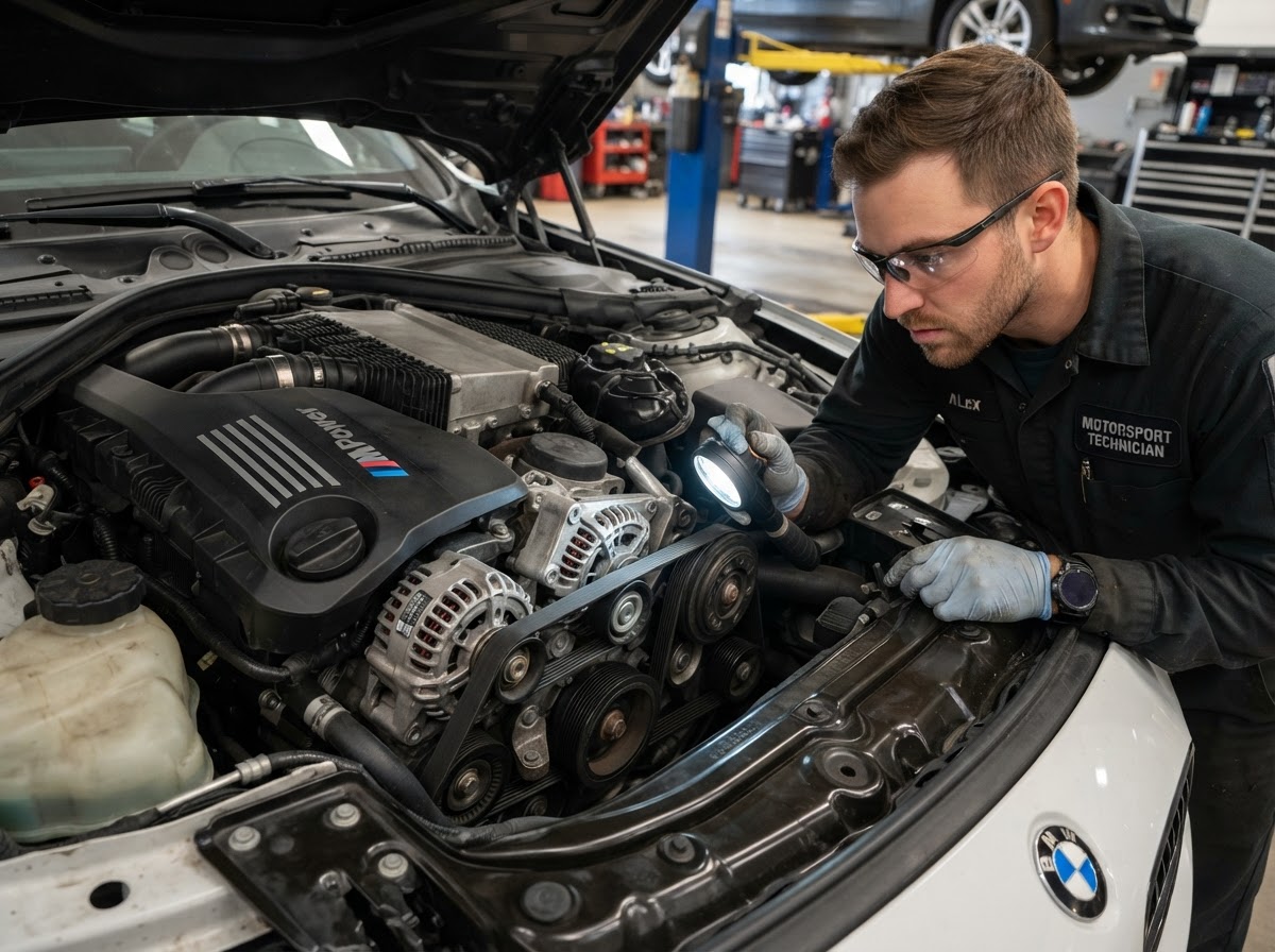 Alternator and belt system inspection by a mobile mechanic in Walker MI.
