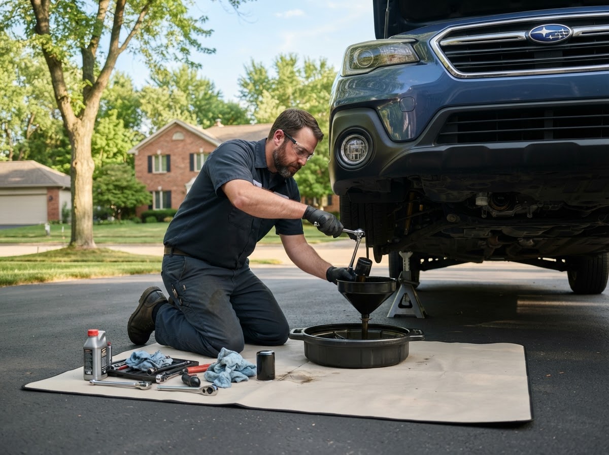 Mobile vehicle maintenance and oil service in Allendale MI.