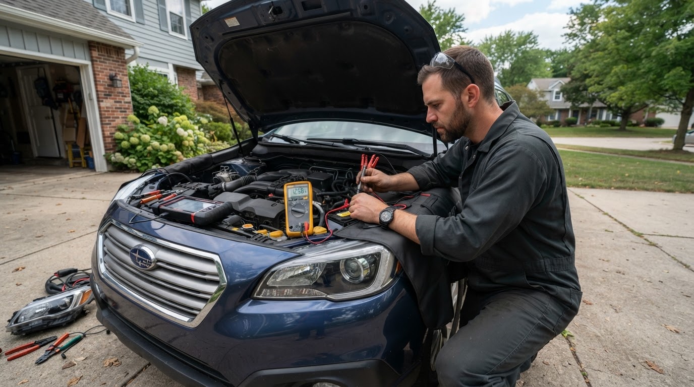 Mobile auto electrical diagnostic service in Walker Michigan.