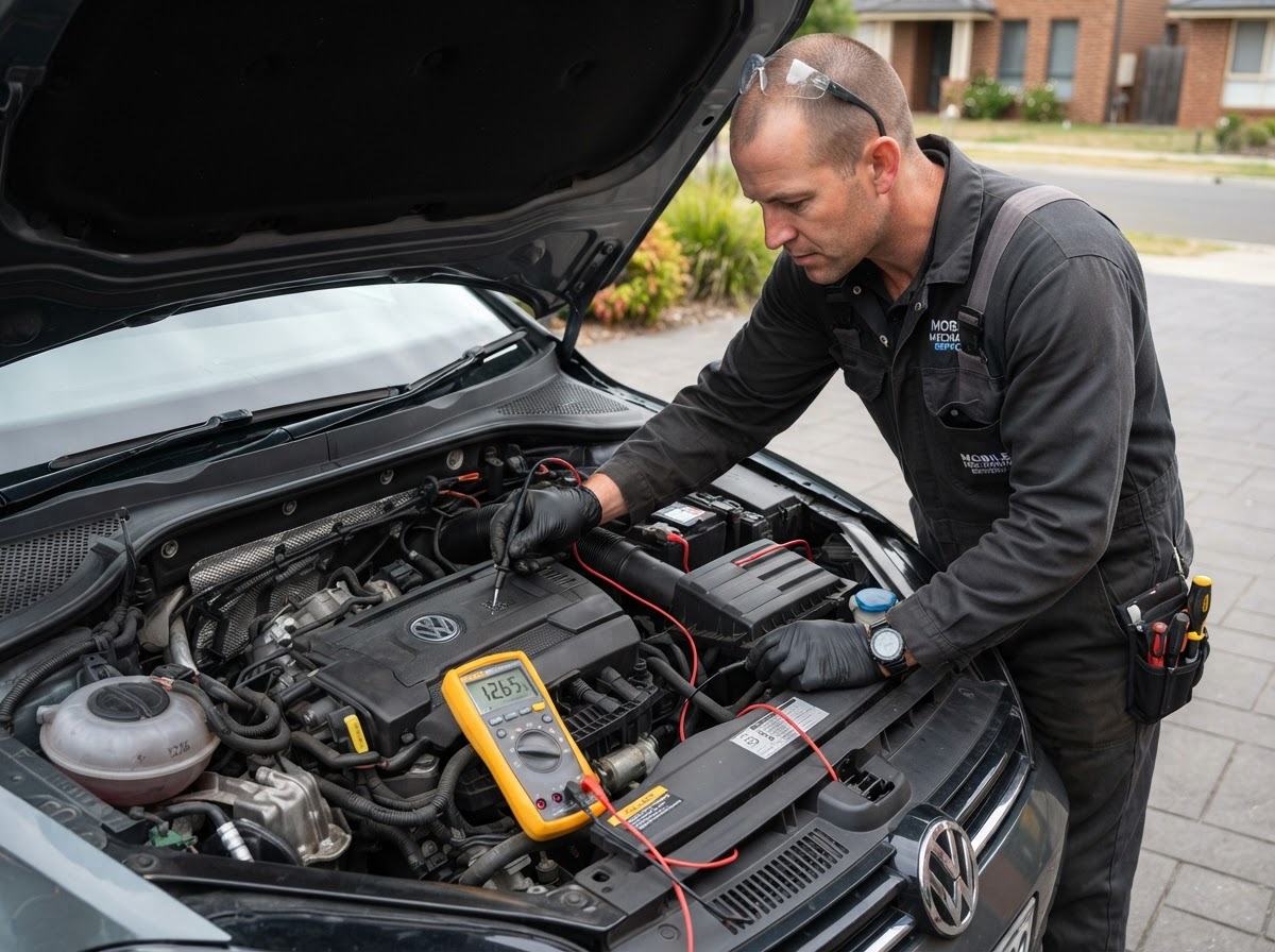 Mobile starter and electrical diagnosis for a car that will not start in Walker.