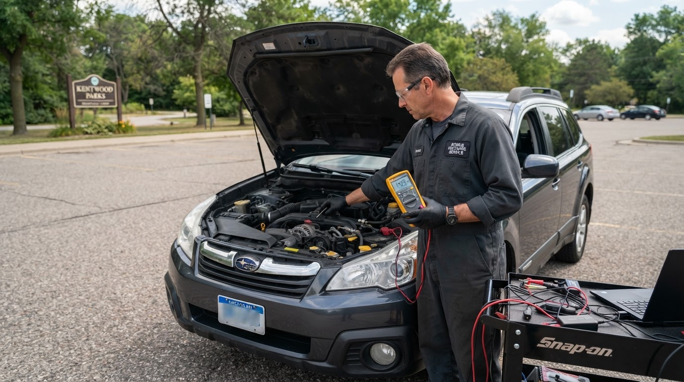 Mobile alternator and charging system service in Kentwood Michigan.