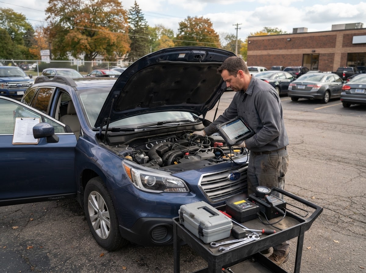 Mobile pre-purchase car inspection in Jenison MI.