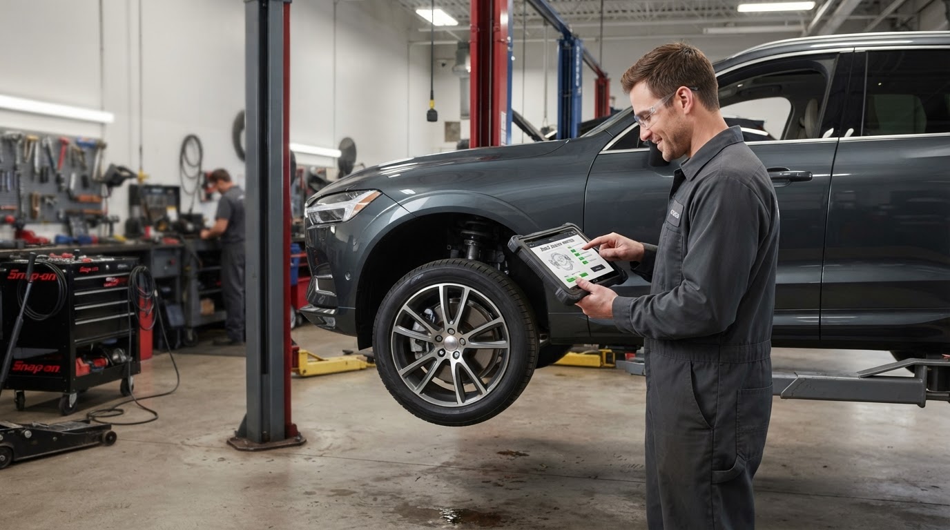 Brake service verification after mobile brake repair in Walker MI.