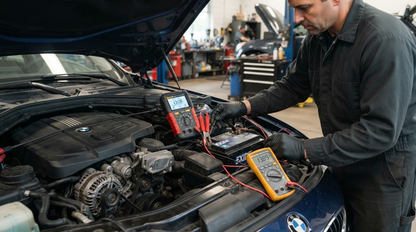 Vehicle charging system testing in Kentwood Michigan.