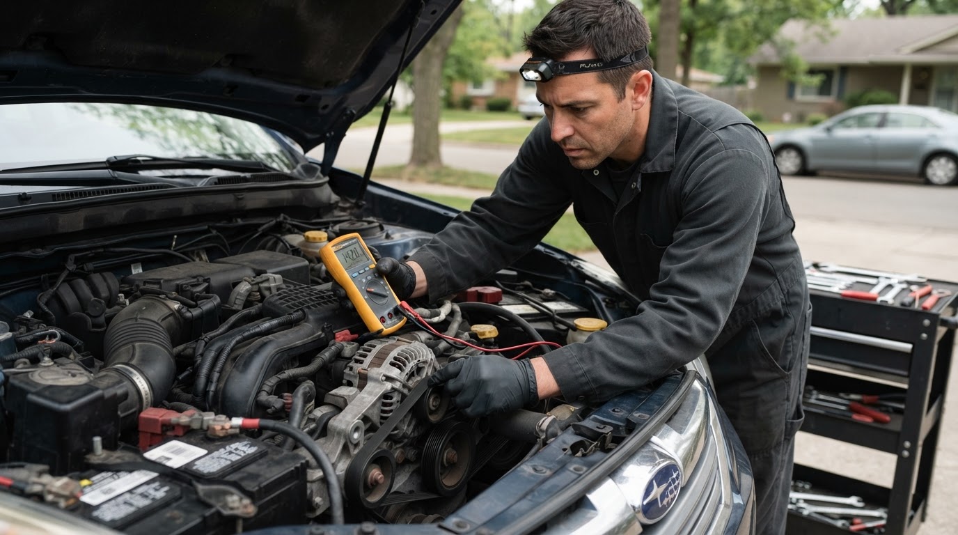 Mobile starter and alternator diagnostic service in Walker MI.