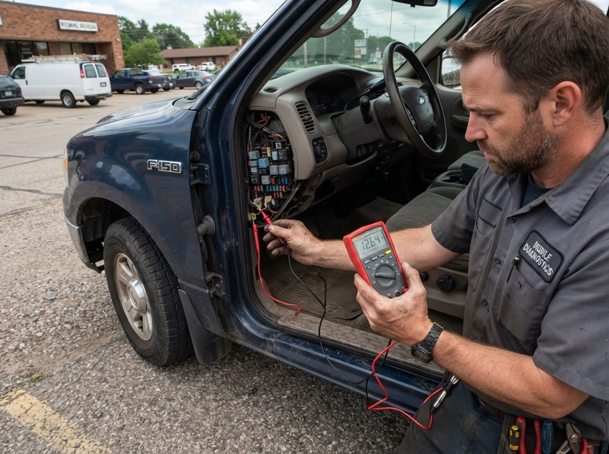 Mobile auto electrical testing in Wyoming MI.