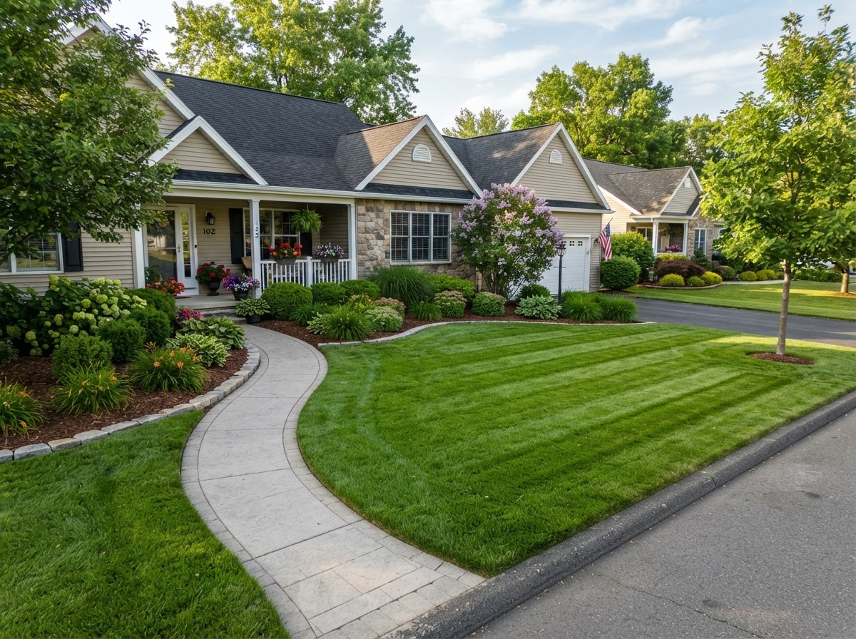Residential lawn care in North Syracuse, New York