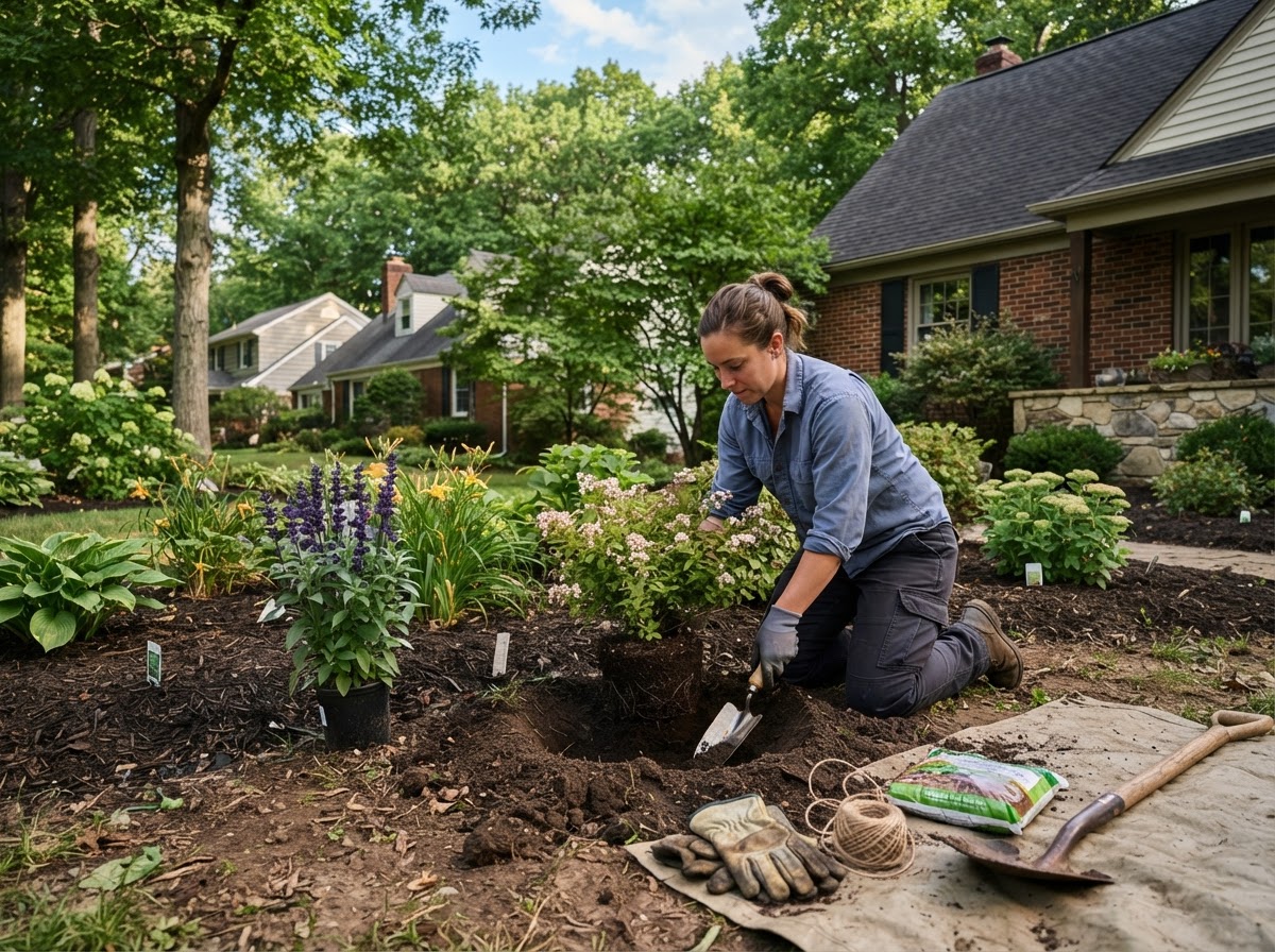 Residential plant installation in Salina, New York