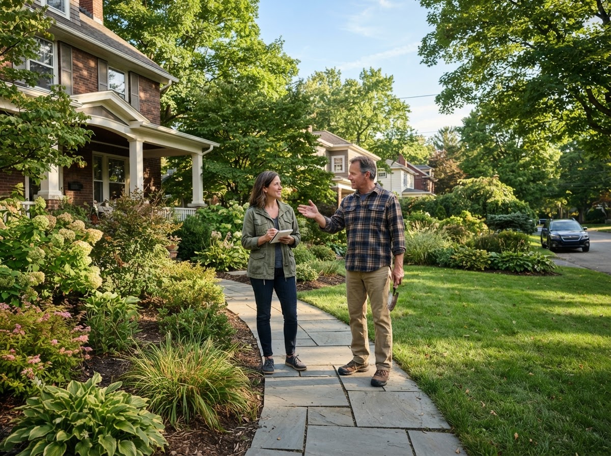 Landscaping consultation for a residential property near Salina, New York