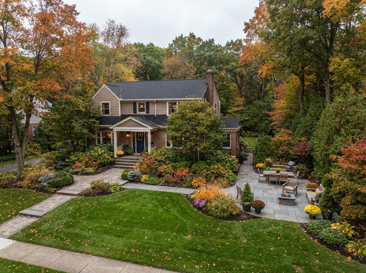 Landscape design for a residential property in Liverpool, New York