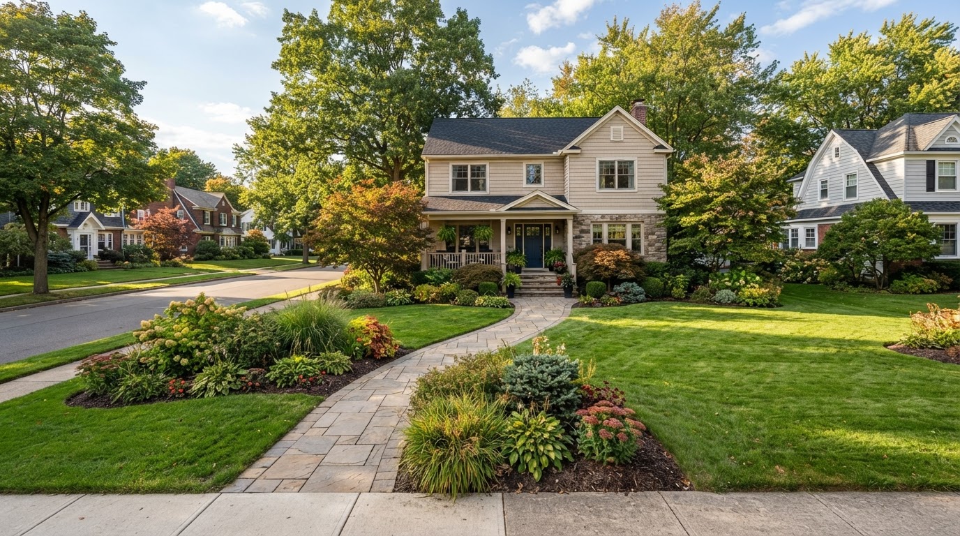 Residential landscaping in the Salina, New York service area