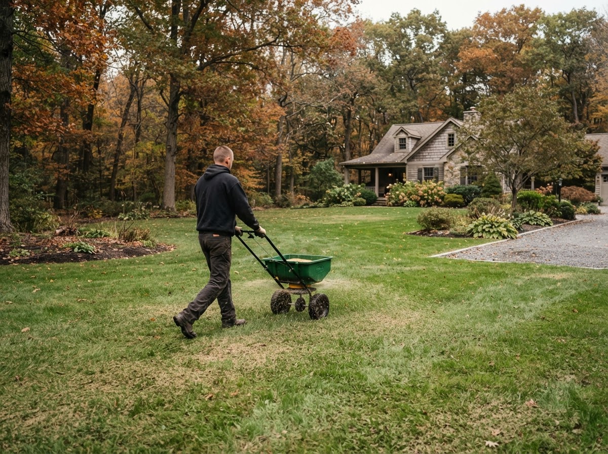 Lawn overseeding service in Salina, New York