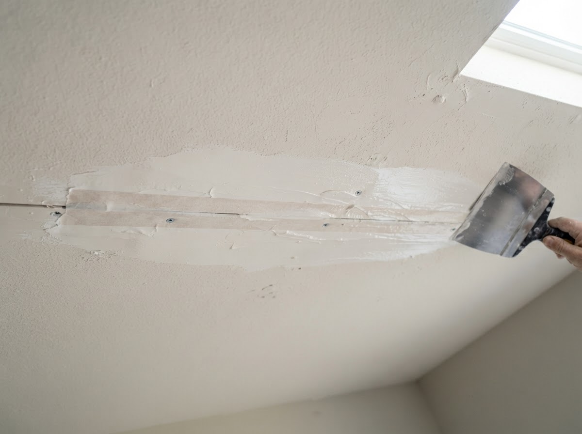 Drywall seam and patch repair in an established Lorain Ohio interior