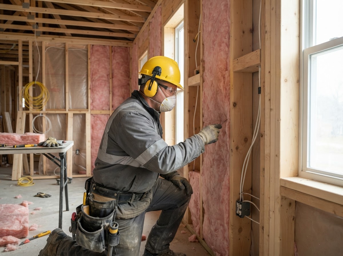 Professional insulation assessment for a service-area project