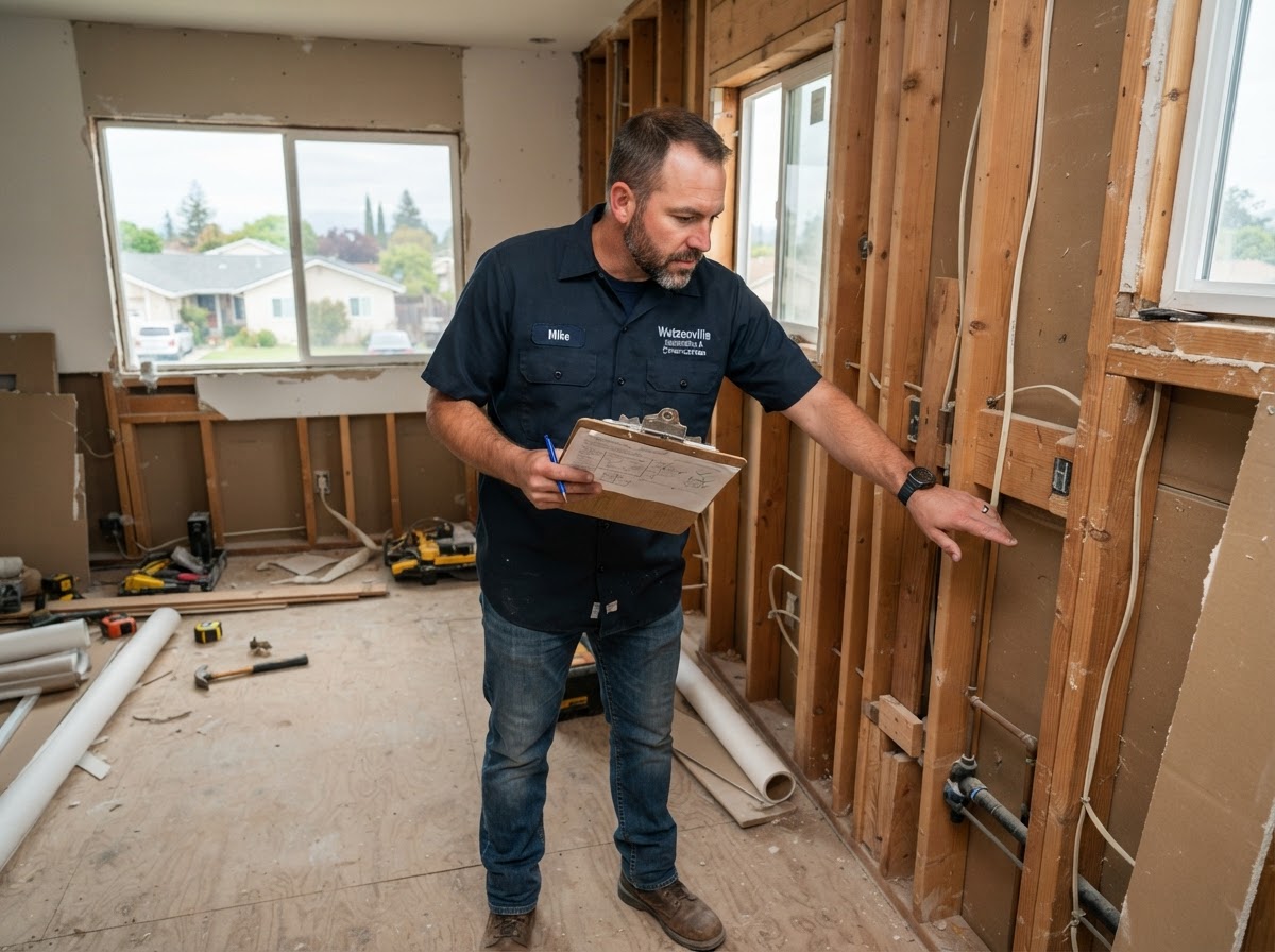 Wall assembly assessment before spray foam insulation