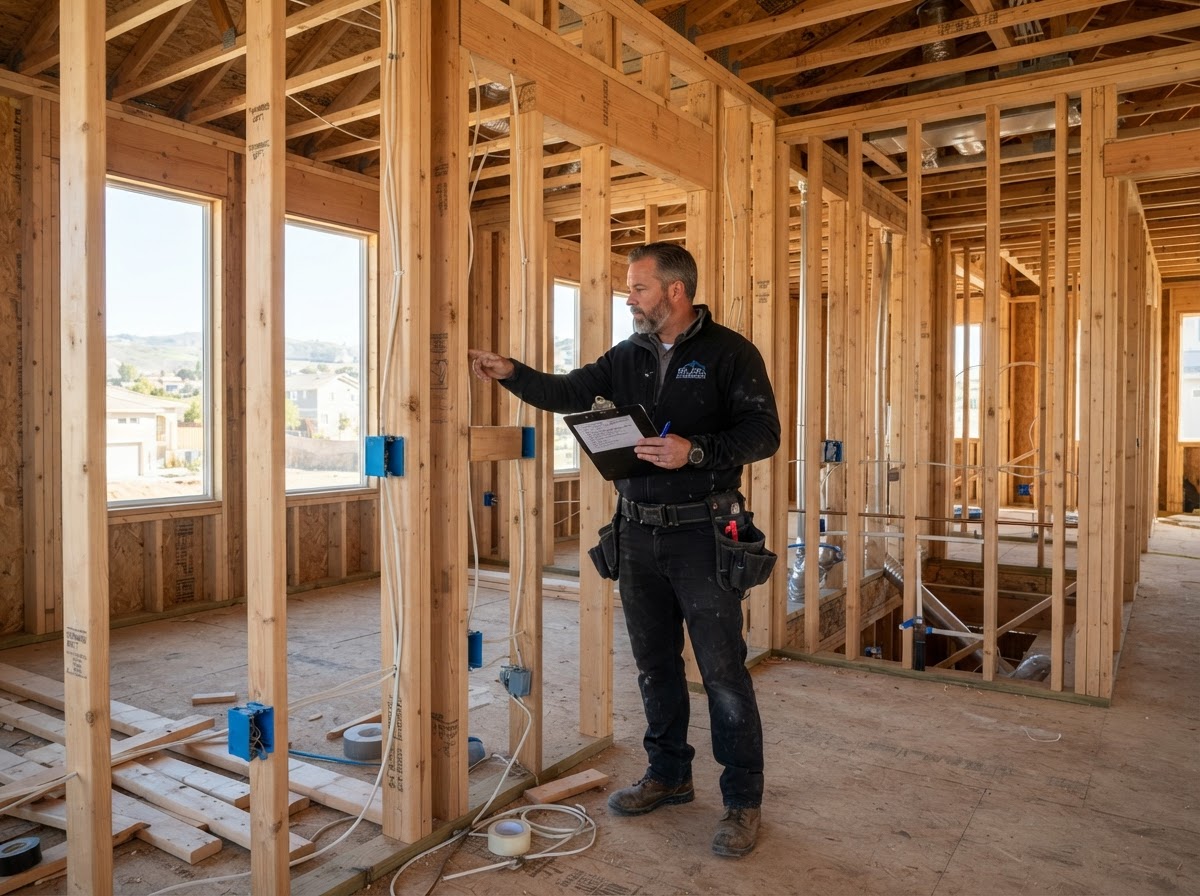 New construction insulation scope assessment before installation