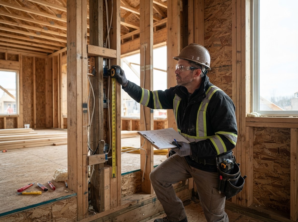 Professional insulation assessment before spray foam installation