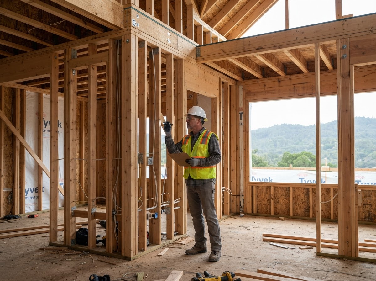 Scotts Valley residential building envelope evaluated before spray foam insulation
