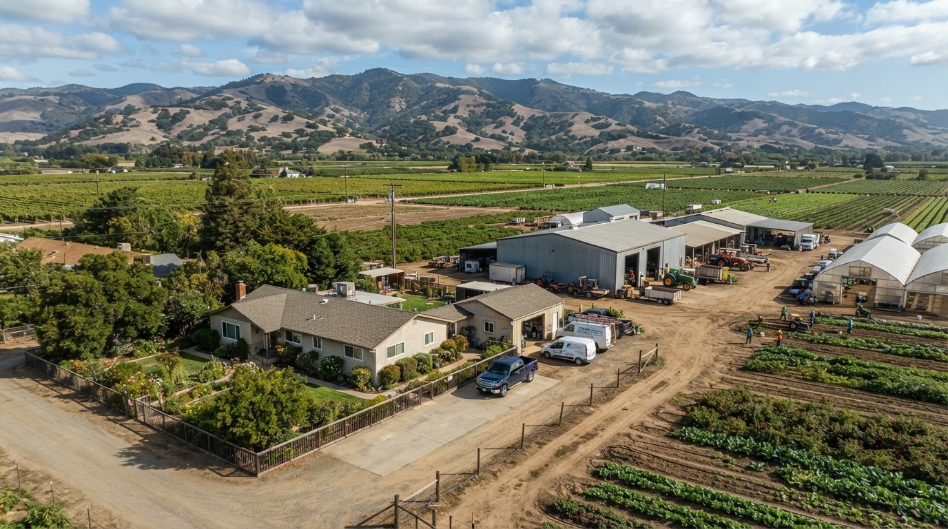 Residential and agricultural property context in the Watsonville area