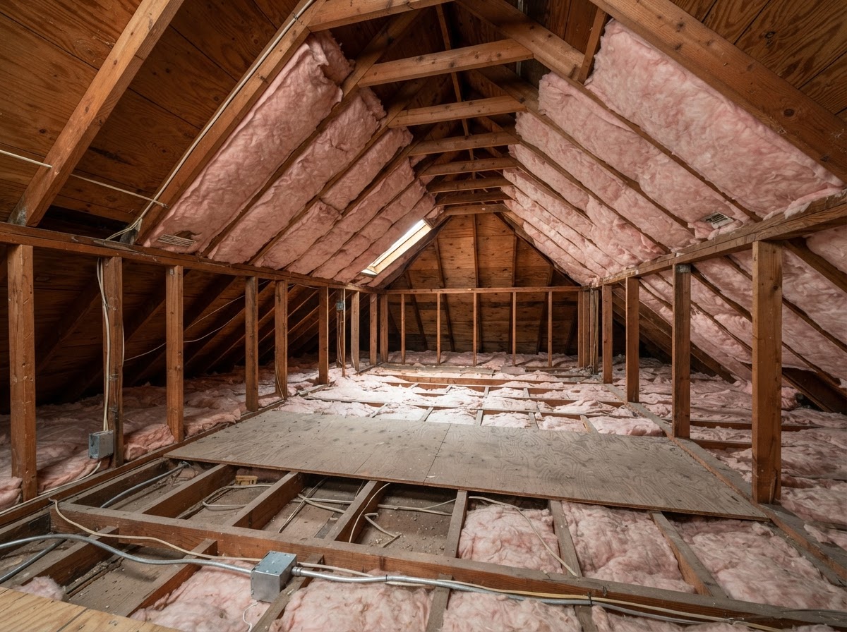 Attic floor and ceiling-plane insulation assessment in Capitola