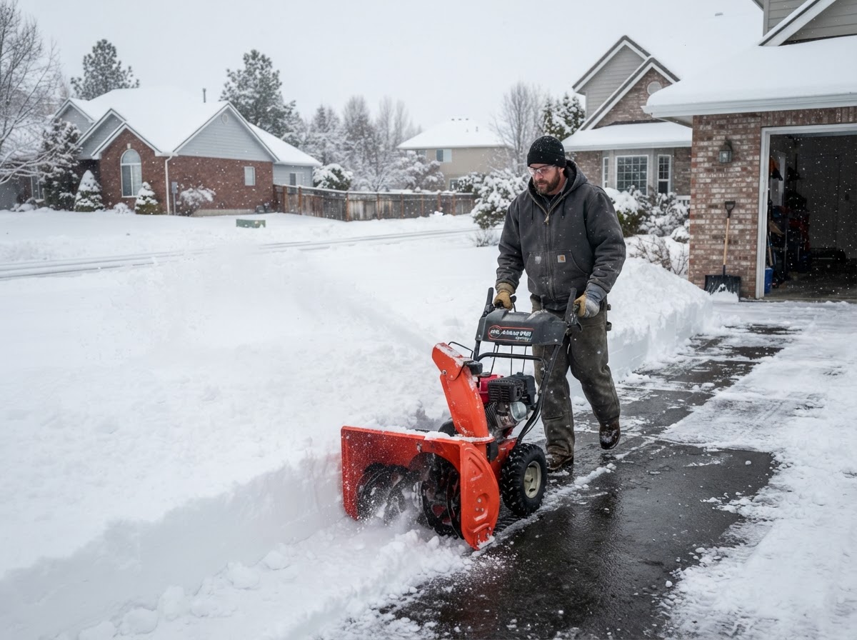 Winter property conditions in Post Falls Idaho
