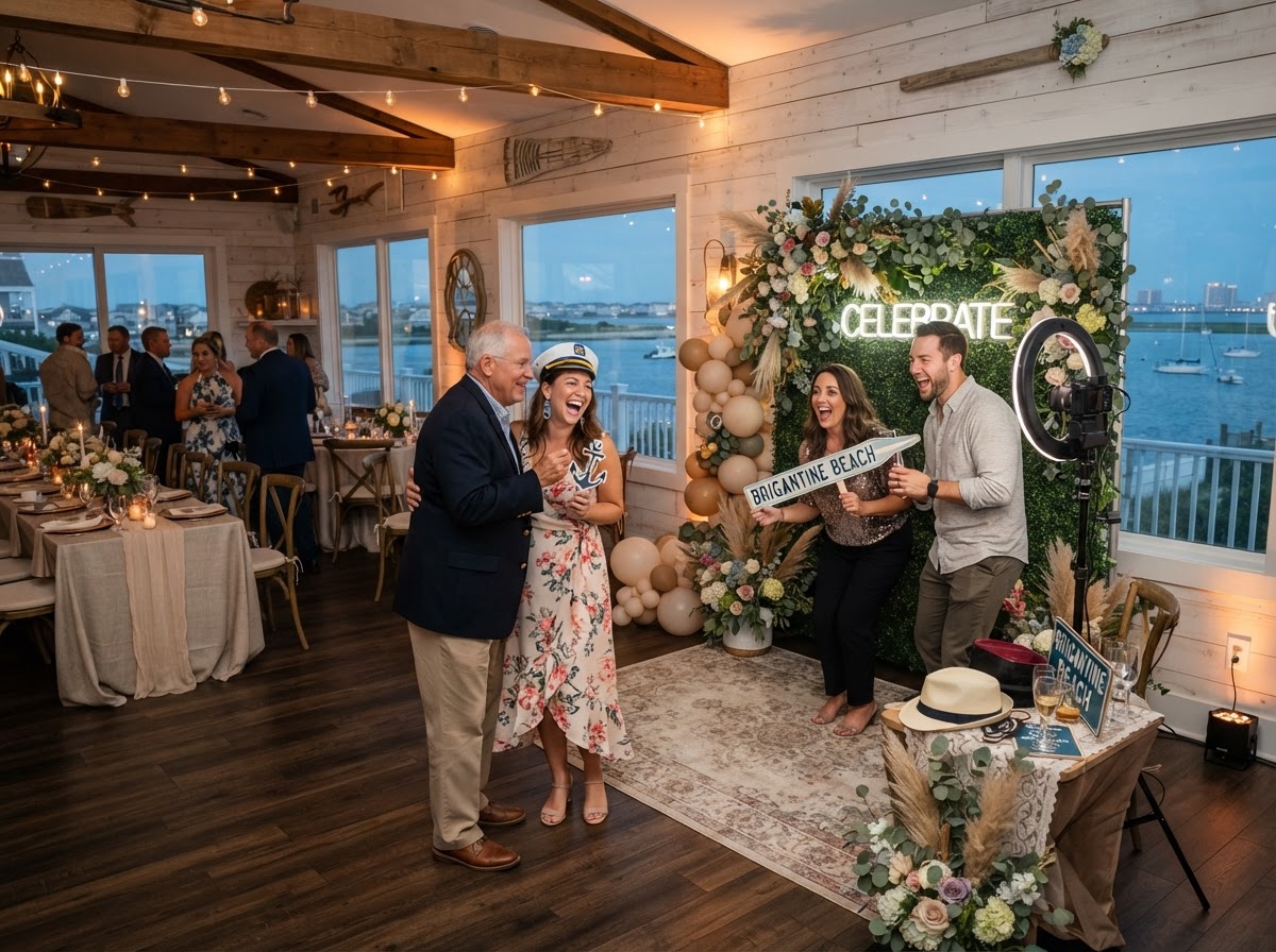 Photo booth rental at a Brigantine NJ event.