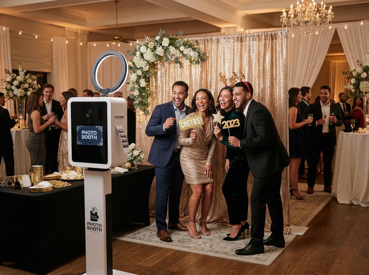 Holiday party photo booth rental in Egg Harbor Township NJ.