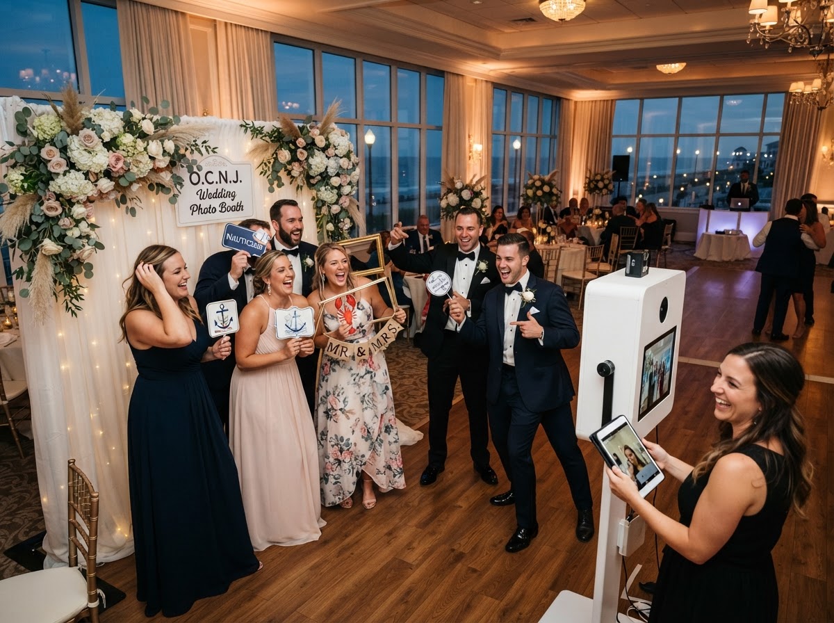 Photo booth rental at an Ocean City NJ event.