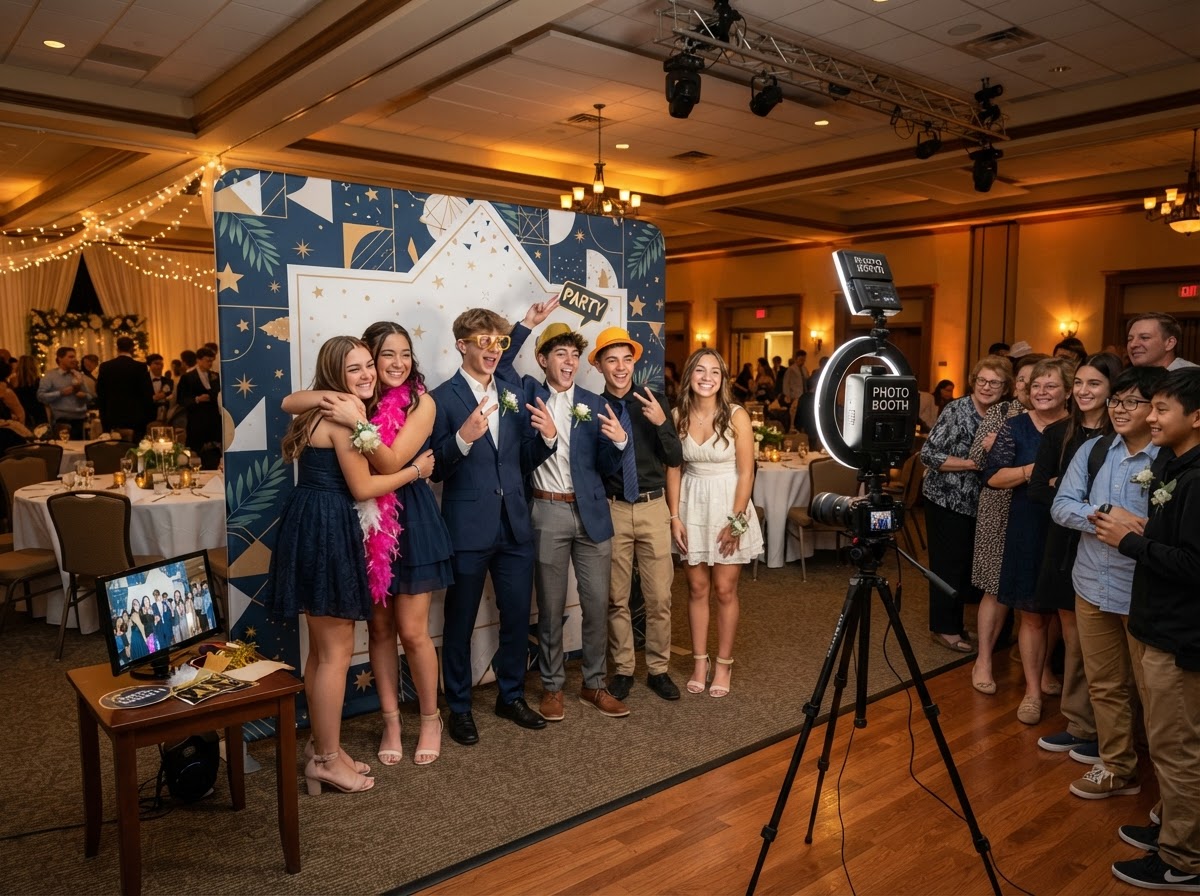 School event photo booth rental in Egg Harbor Township NJ.