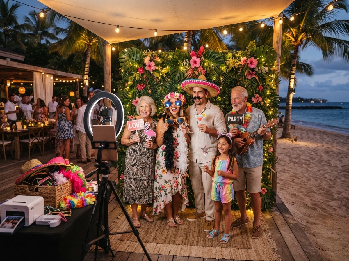 Party photo booth rental in Brigantine NJ.