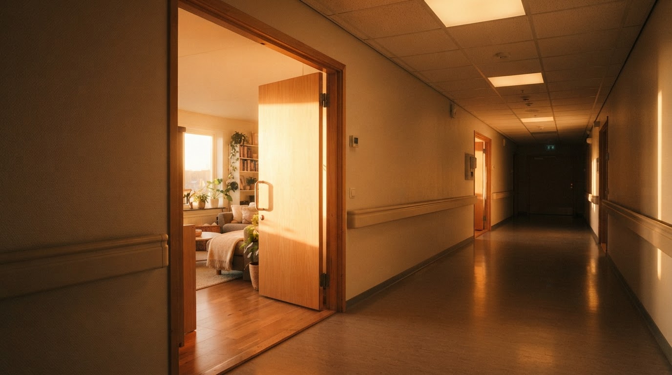 Hospital discharge to at-home infusion care handoff