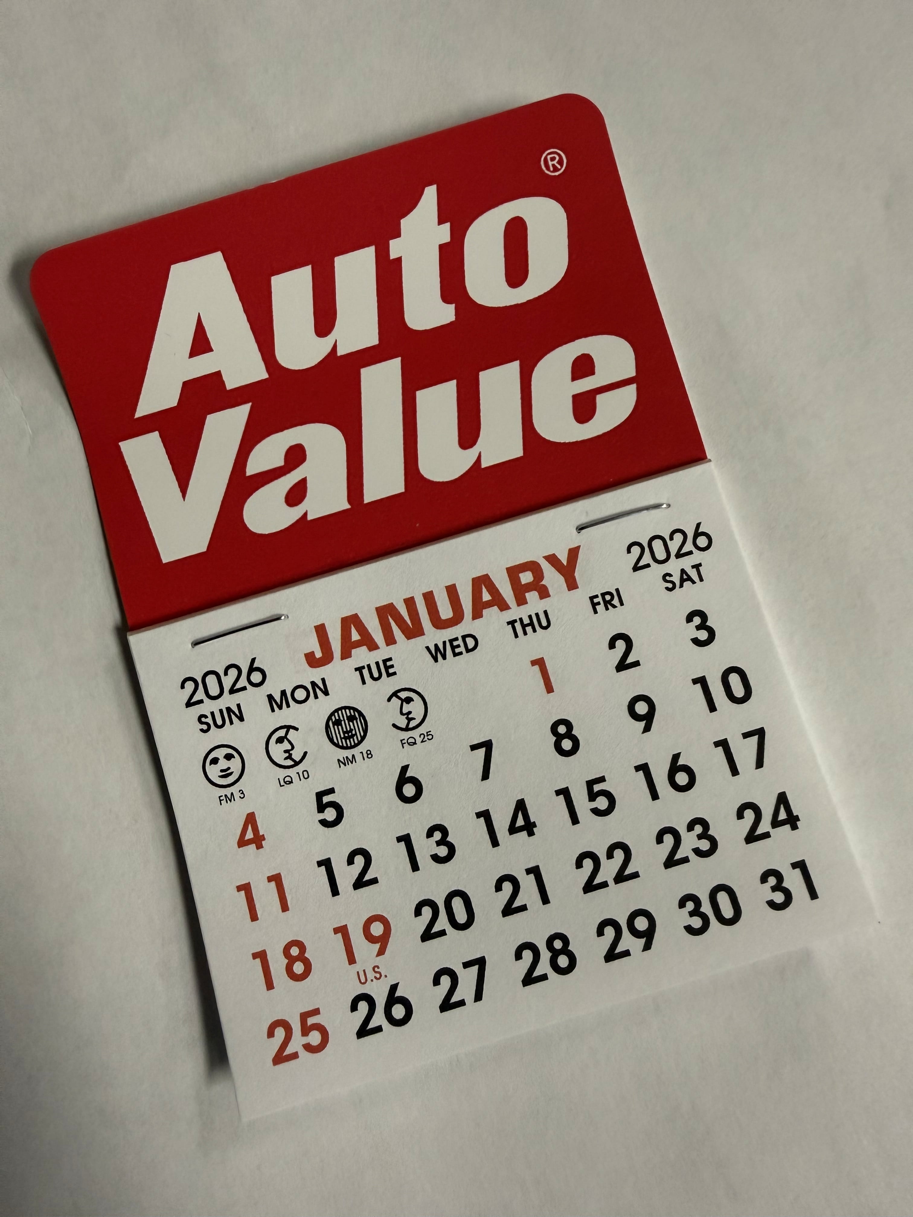 Stick-Up and Adhesive Calendars